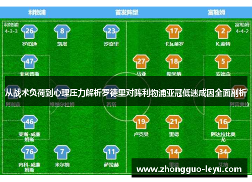 从战术负荷到心理压力解析罗德里对阵利物浦亚冠低迷成因全面剖析